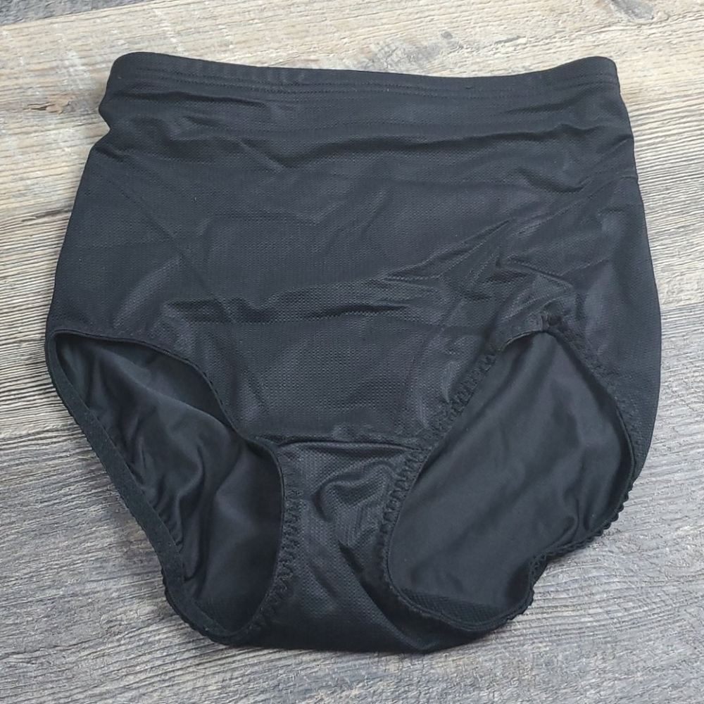 Sears black panties high rise shapewear size M